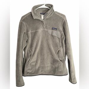 Patagonia Women's Re-Tool Snap T Fleece Pullover Jacket Size Medium - PTP 20.5”